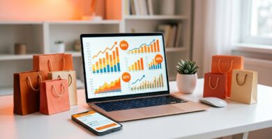 comprando en línea con laptop y tarjeta de crédito durante el Hot Sale 2026 en México